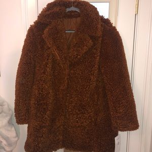 kensie fuzzy bear coat!!